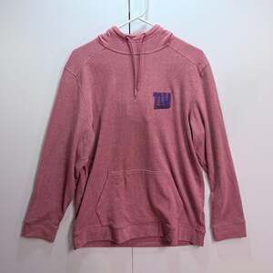 Antigua New York Giants Hoodie Sweatshirt Pink Heathered Size L